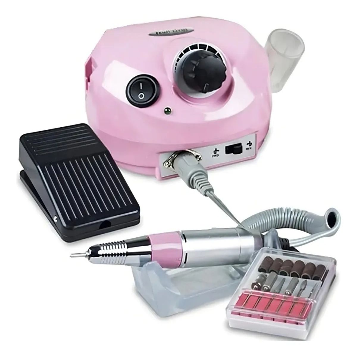 GENERICO - Torno De Uñas Drill Profesional 30.000 Rpm Color Rosa BELUG