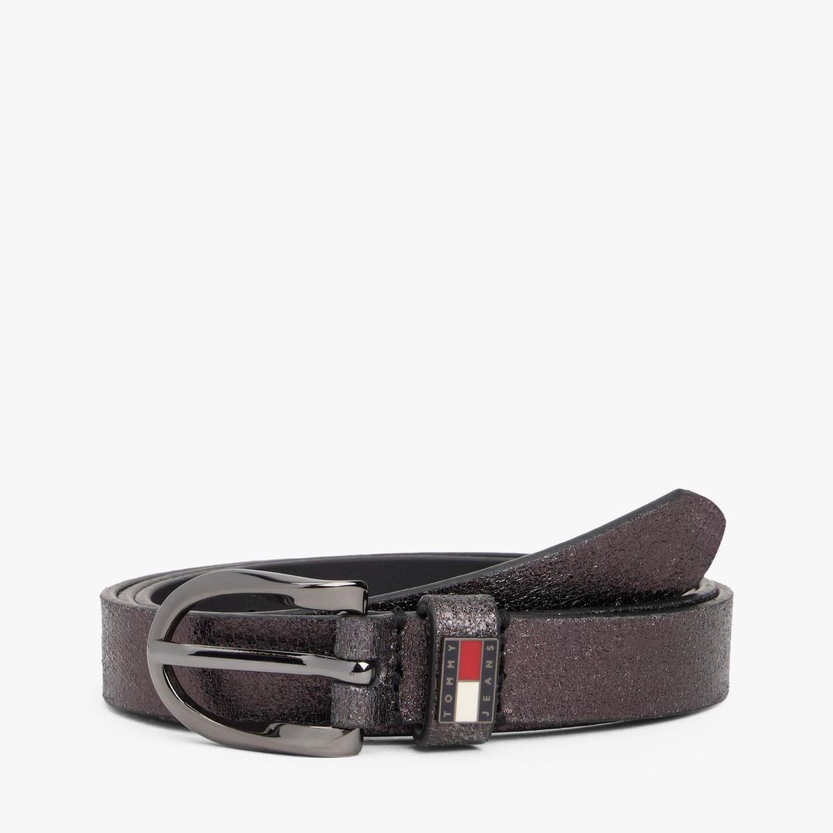 TOMMY HILFIGER - Cinturón Metallic Negro Tommy Jeans