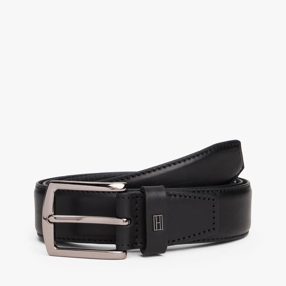 TOMMY HILFIGER - Cinturón Elevated Denton Negro Tommy Hilfiger