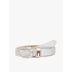 TOMMY HILFIGER - Cinturón Metallic Blanco Tommy Jeans