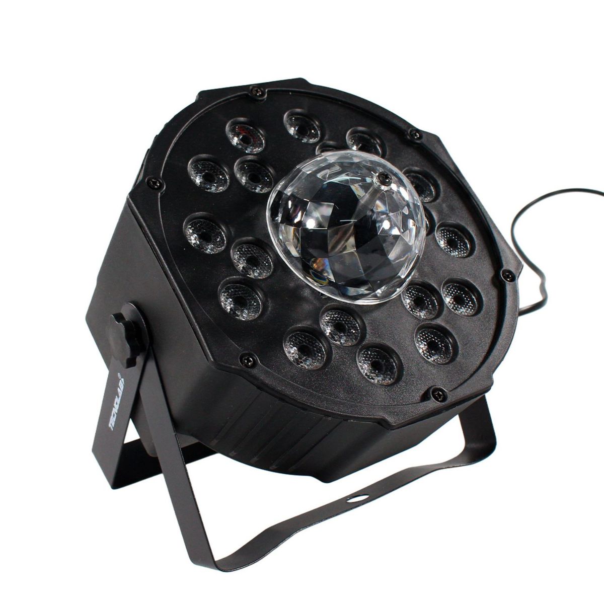 TECNOLAB - Foco PAR RGB 18 LED 60W Giratorio Profesional DMX - SC