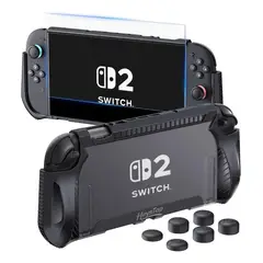 GENERICO - Funda Empuñadura Premium + Mica Vidrio + Grips + Para Nintendo Switch 2