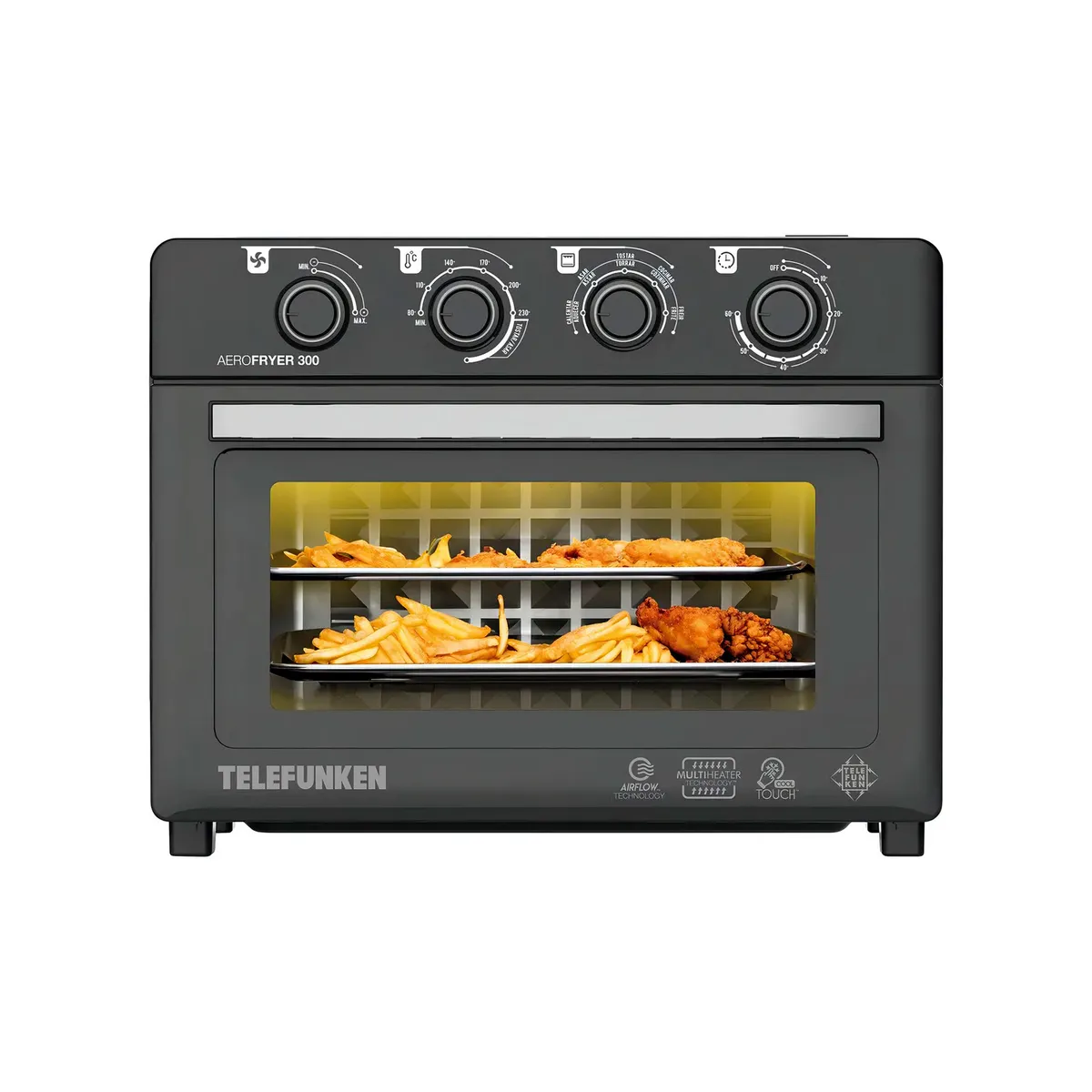 TELEFUNKEN - Horno Freidora de Aire Telefunken 30L Aerofryer 300