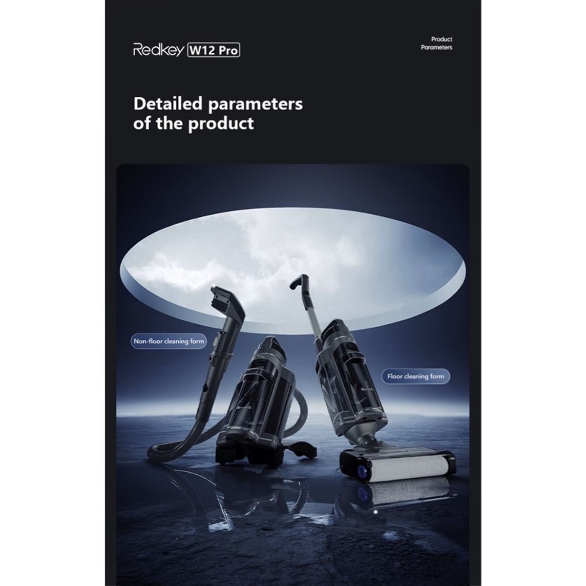 REDROAD - RedRoadRedkey Aspiradora en seco y húmedo Redkey W12 Pro