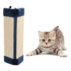 GENERICO - Rascador Esquinero Protector Sillones Para Gato Mascota - Azul