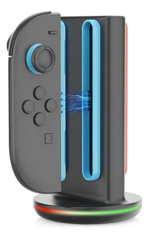 GENERICO Base Carga Rgb Cuádruple Joy Con 2 - Para Nintendo Switch 2