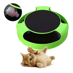 BUEN AMIGO - Juguete Gato Atrapa Ratón Juego Interactivo Para Mascota - Verde