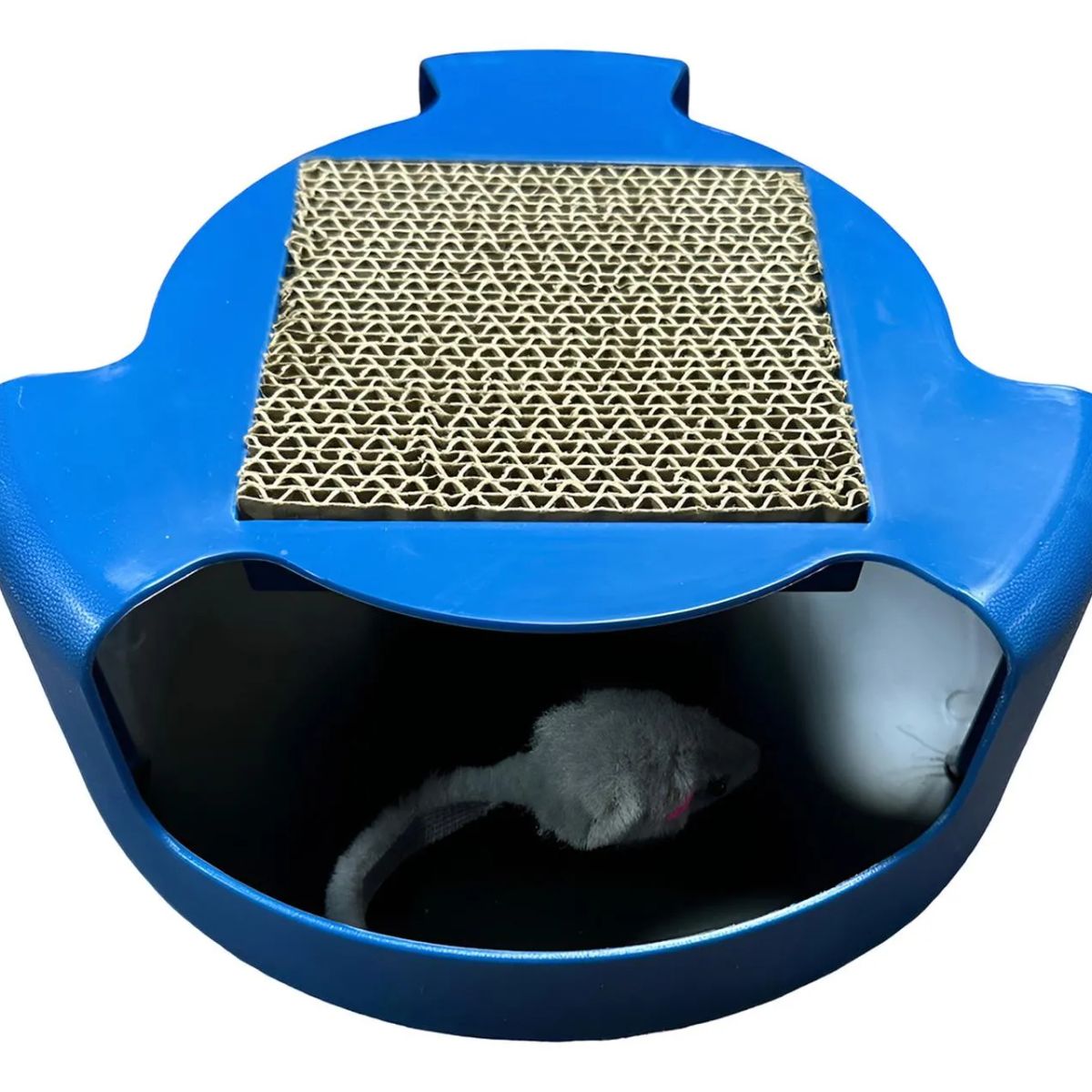 BUEN AMIGO - Juguete Gato Atrapa Ratón Juego Interactivo Para Mascota - Azul