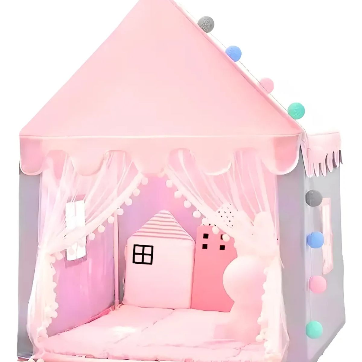 GENERICO - Carpa Casa Para Niñas Niños Carpa Plegable Princesa
