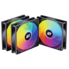 GENERICO - Pack de 3 ventiladores HEX GAMING Cyclone KIT ARGB