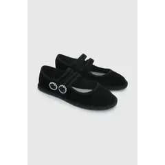 COLLOKY - Ballerina de Niña Negra con Hebilla