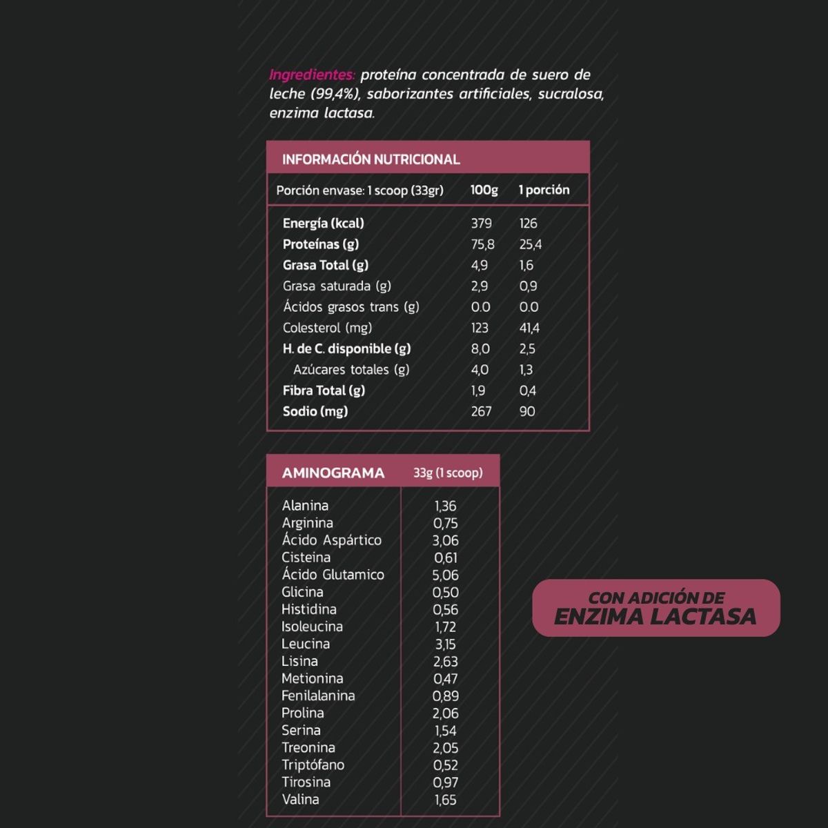 ZEIN - PROTEINA WHEY 1,1KG 35 PORCIONES FRUTILLA - ZEIN