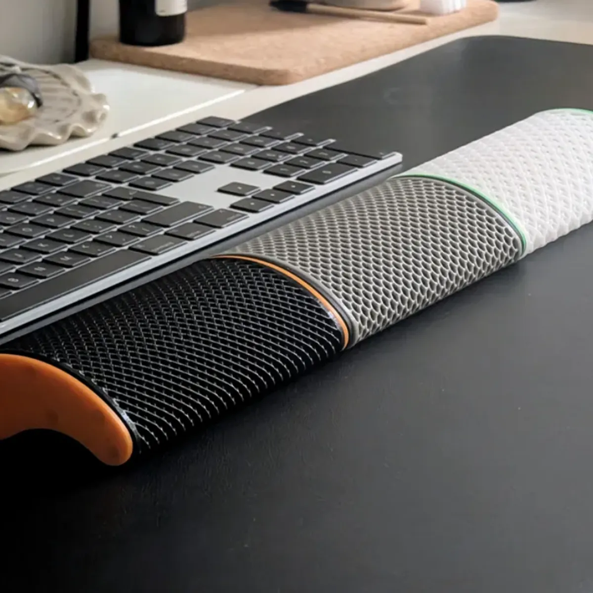 GENERICO - Reposa Muñeca modular para teclado - Diseño Rayas