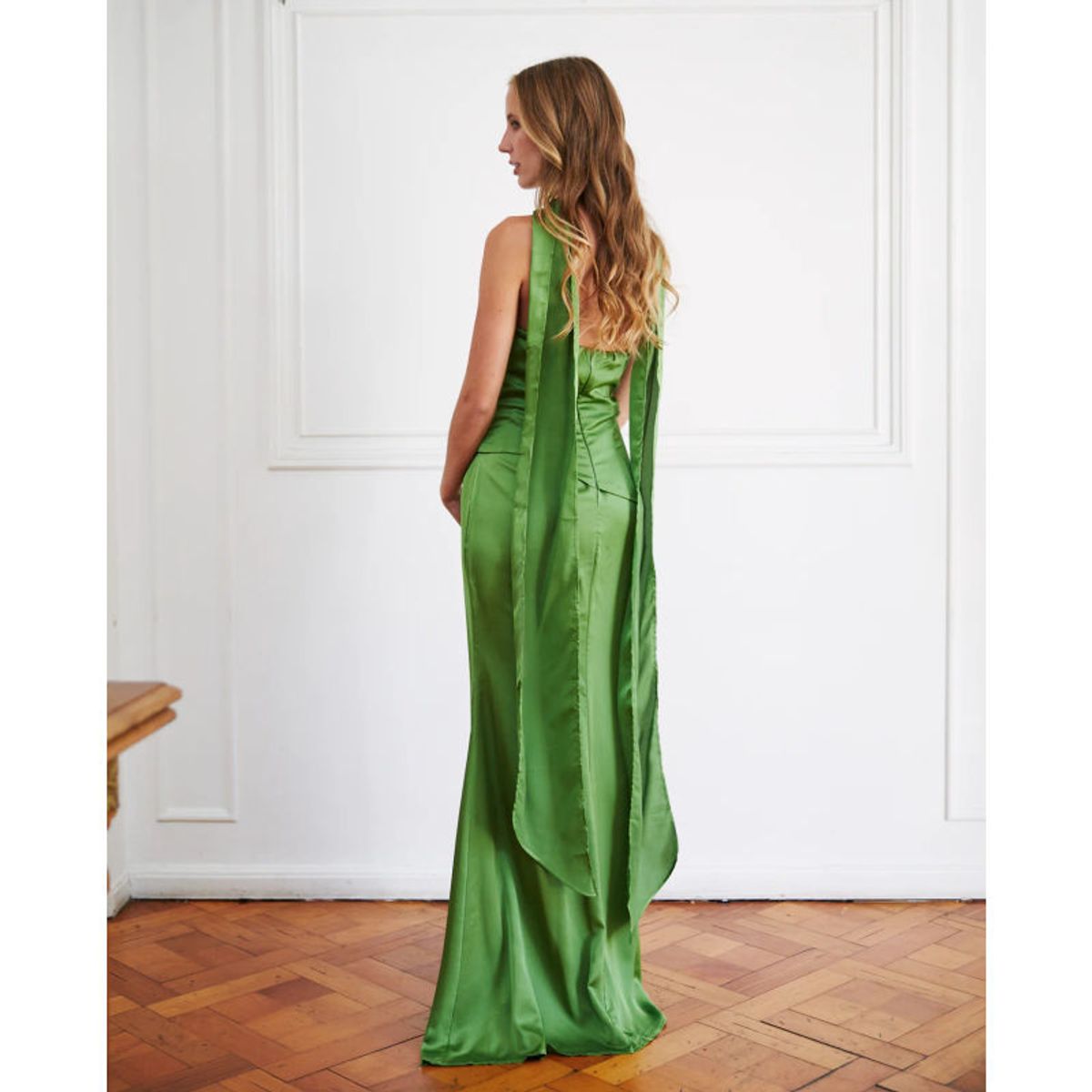 MI PLACARD - Vestido Largo de Fiesta Violeta Verde