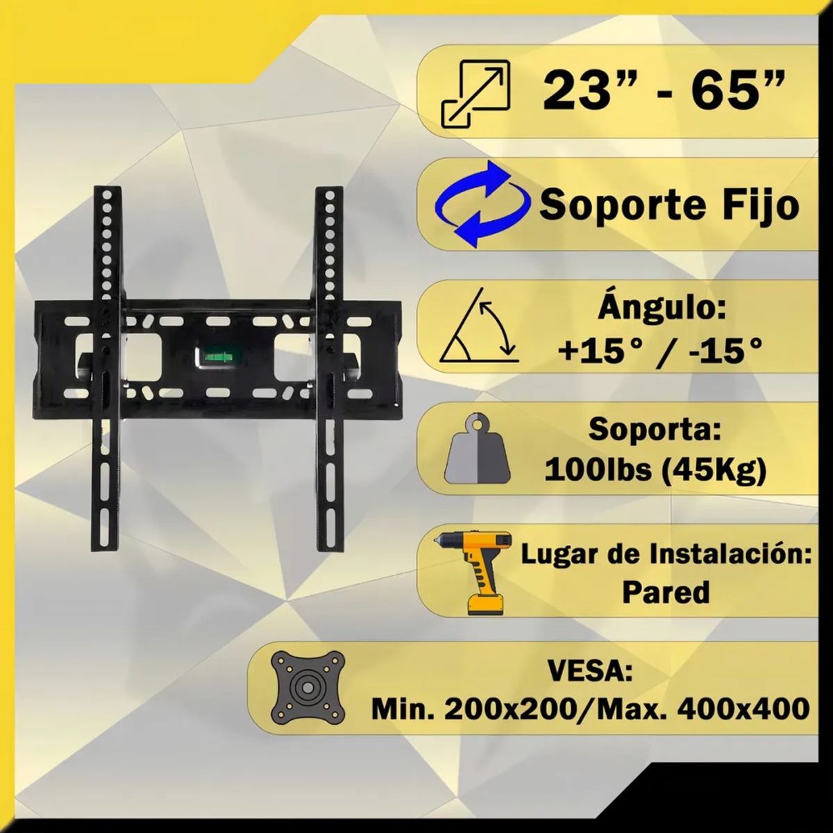 GENERICO - Soportes De Tv 23 Hasta 65 Pulgadas Soporte Smart Tv BELUG