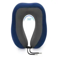 GENERICO - Cómoda Almohada De Cuello Viaje tela magnetica azul.