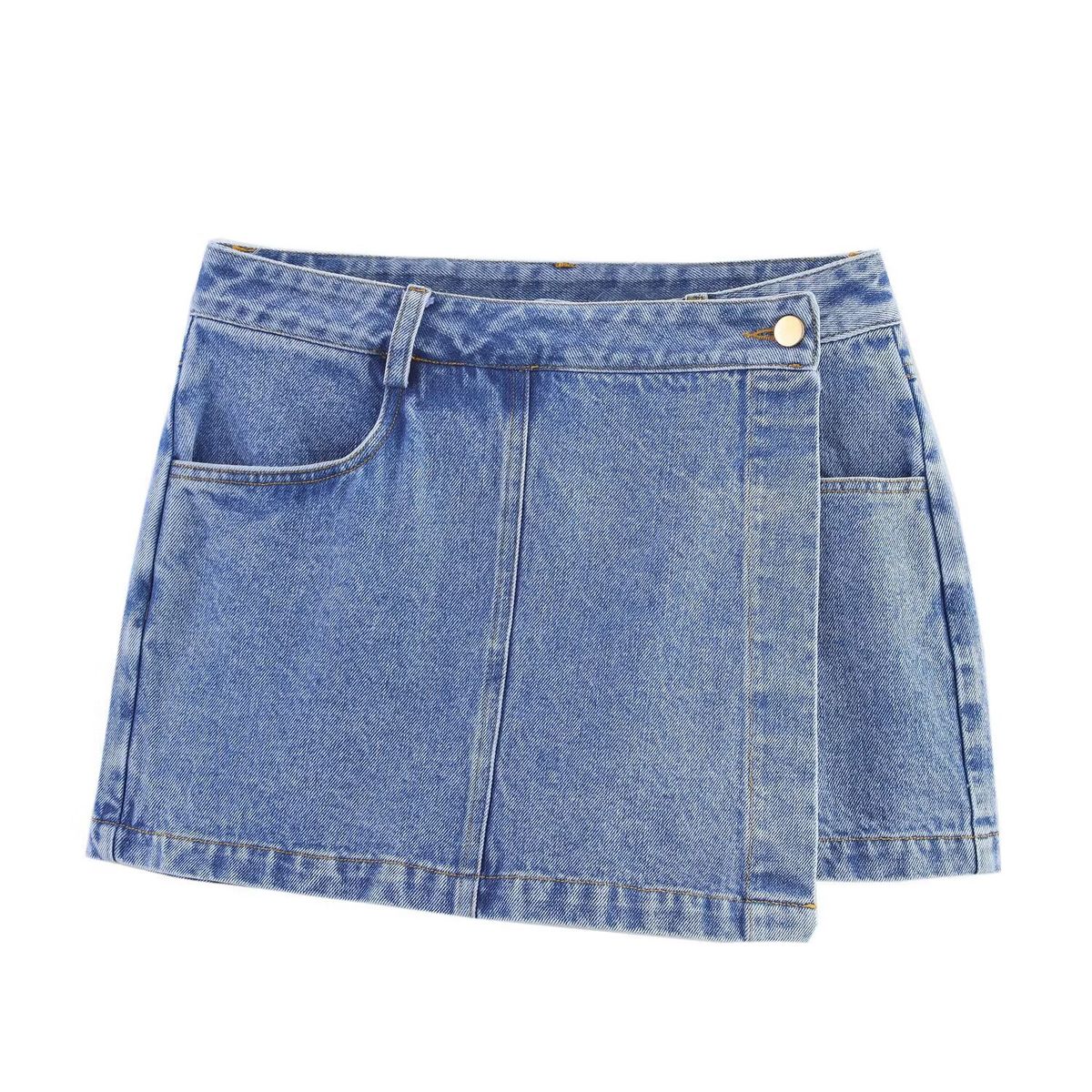 VELVET - Falda Corta  Denim Rosalía