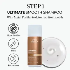 WELLA - Shampoo Travel Ultimate Smooth 50ml Paso1