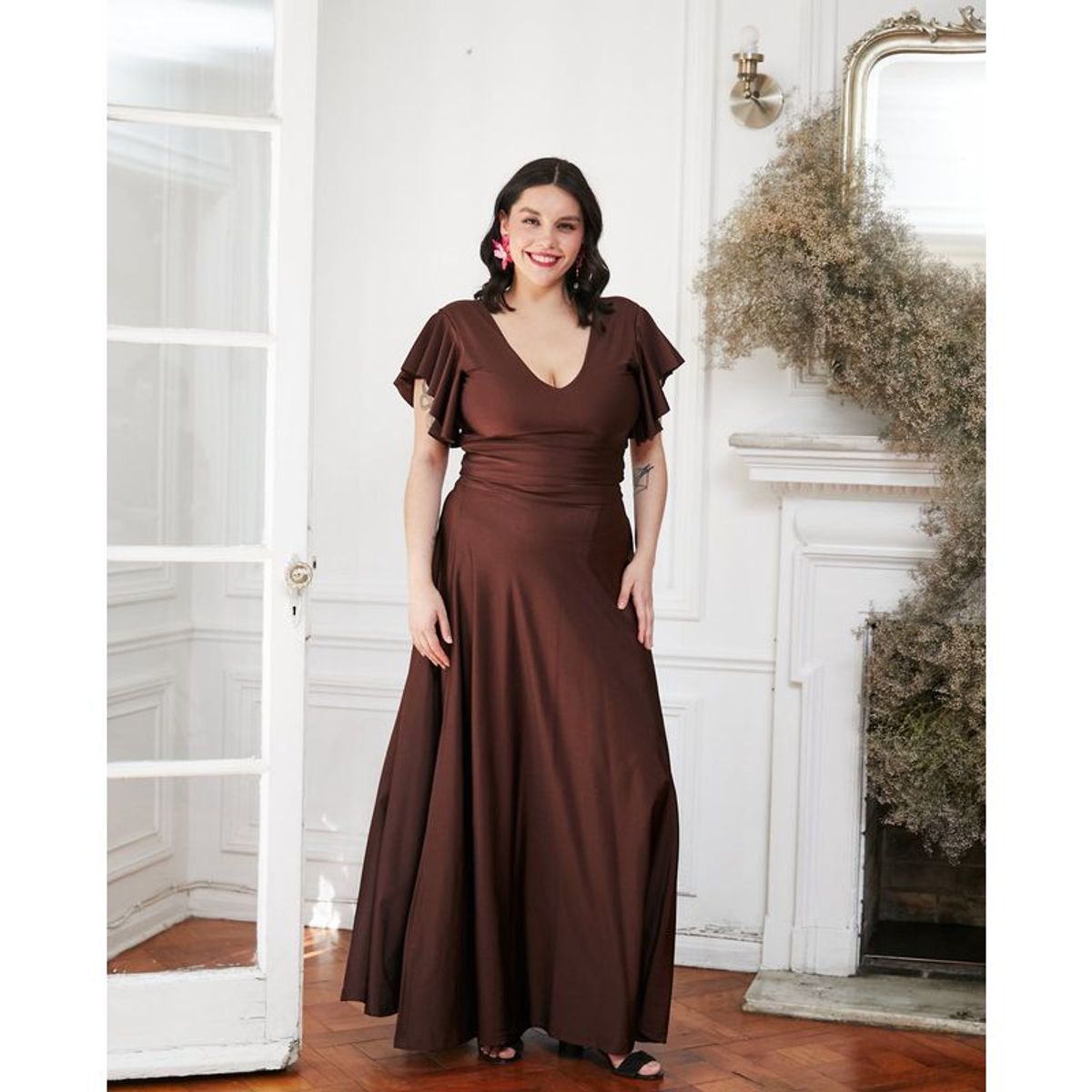 MI PLACARD - Conjunto de Fiesta Isa Dupont Chocolate