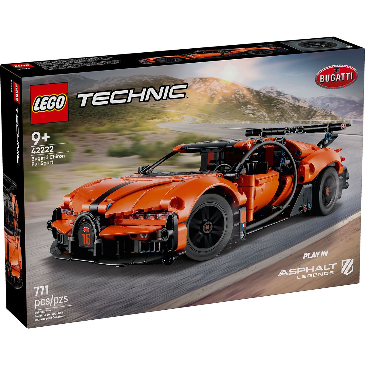 LEGO - LEGO HIPERAUTO BUGATTI CHIRON PUR SPORT TECHNIC 42222