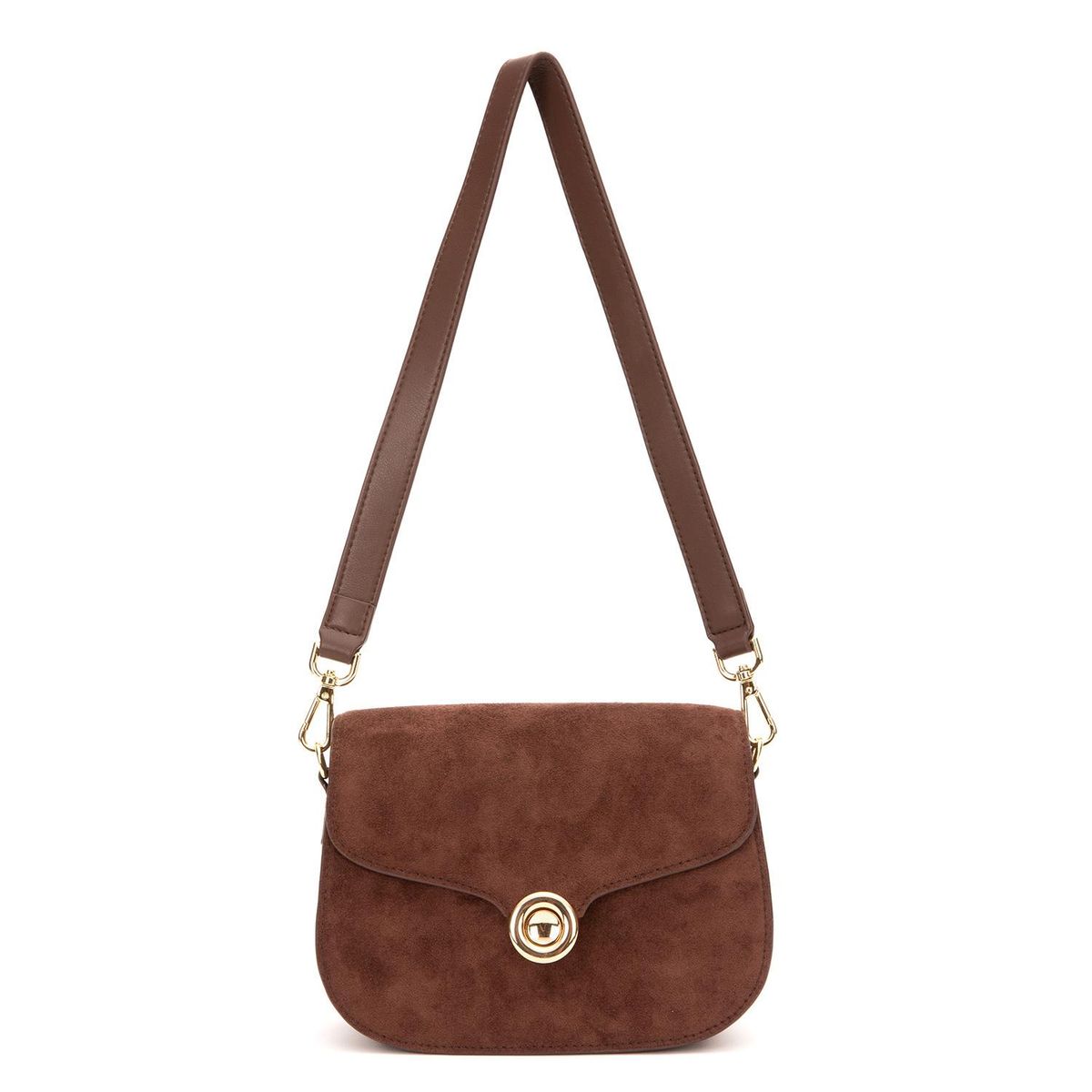 GACEL - Cartera - Retro con Tapa - Gacel - Chocolate