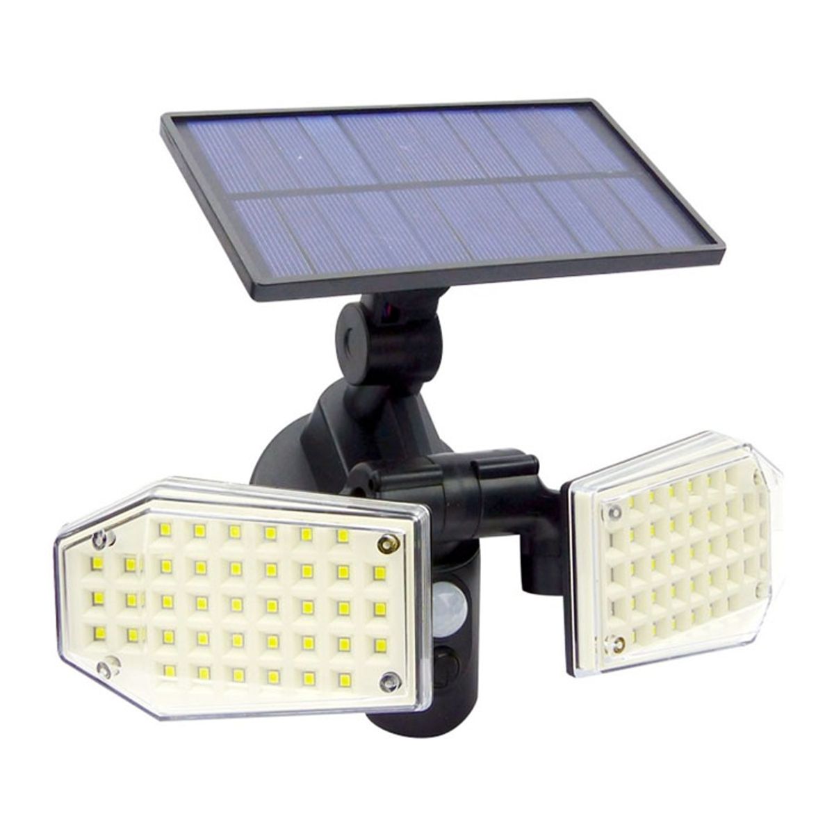 GENERICO - Foco Led Solar Doble con Sensor de Movimiento