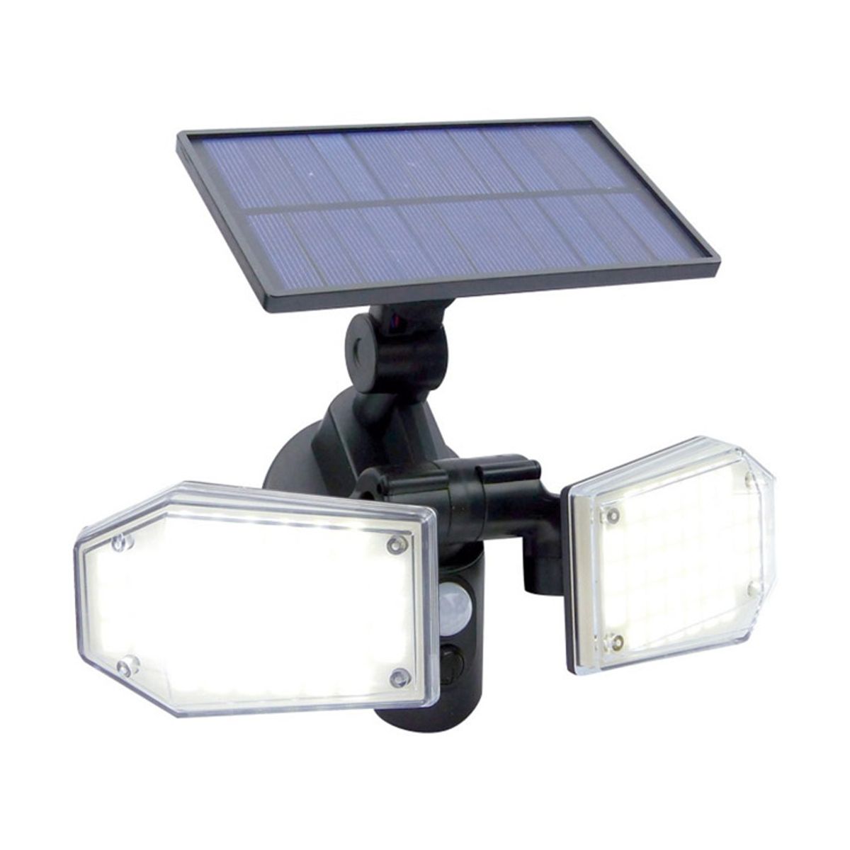 GENERICO - Foco Led Solar Doble con Sensor de Movimiento