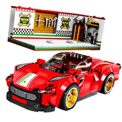 GENERICO - SpeedBlock Auto Rojo Garage