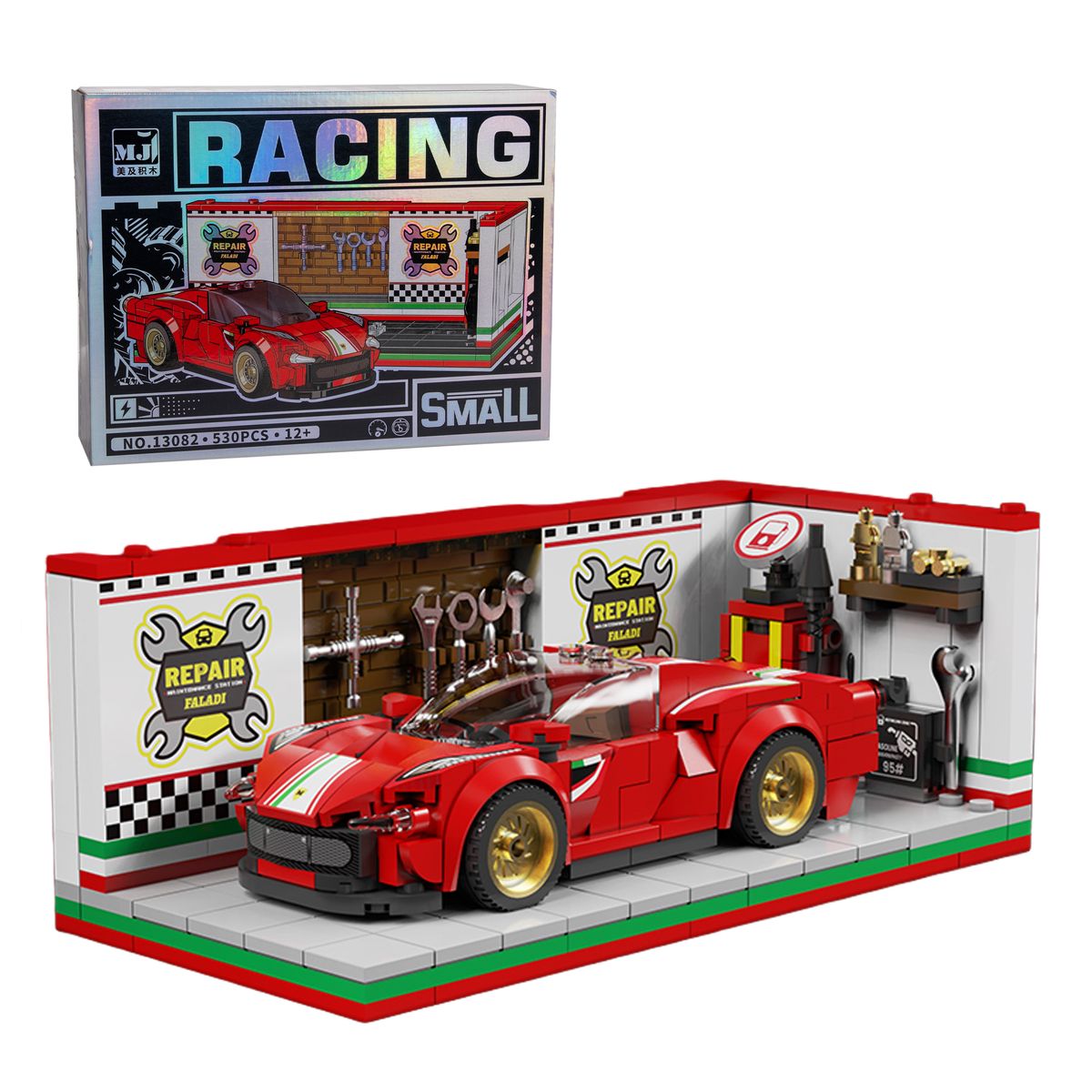 GENERICO - SpeedBlock Auto Rojo Garage