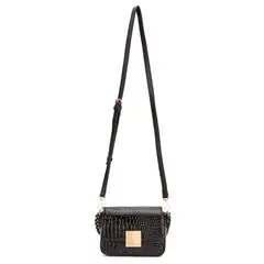 GACEL - Cartera - Retro con Tapa - - Negro