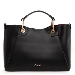 GACEL - Cartera - Dos Asas Mediana - - Negro