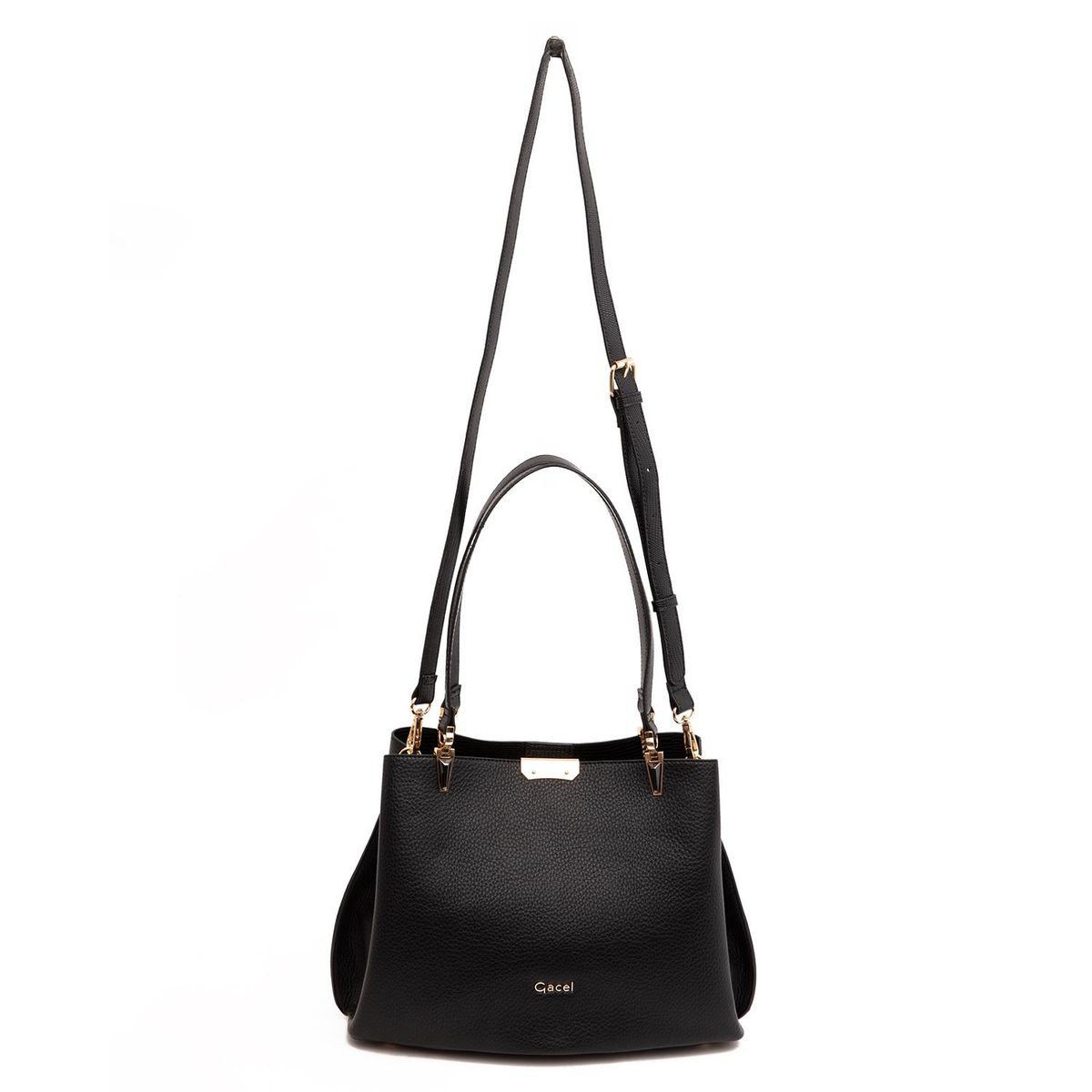 GACEL - Cartera - Dos Asas Grande - Gacel - Negro