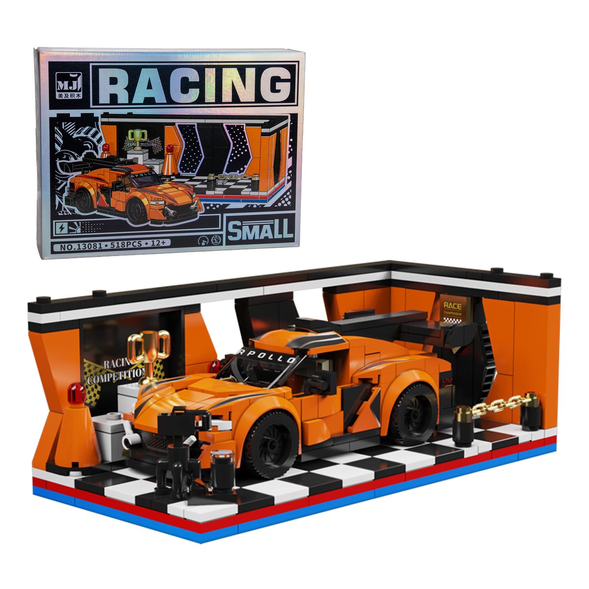 GENERICO - SpeedBlock Auto Naranja Garage