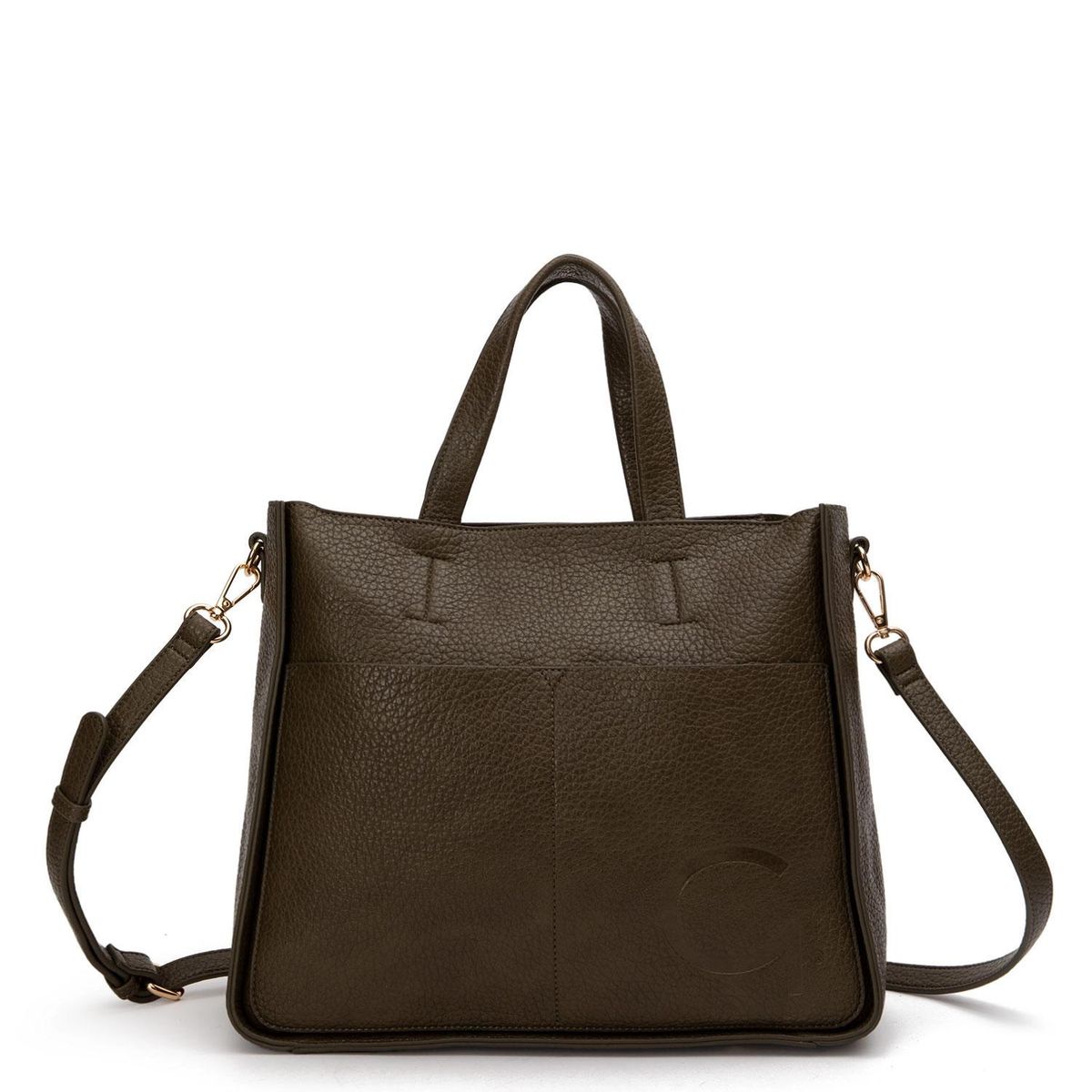 GACEL - Cartera - Dos Asas Grande - Gacel - Olivo