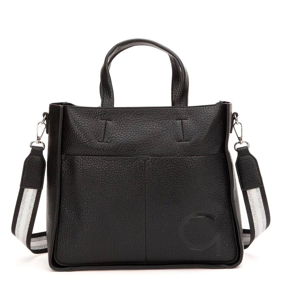 GACEL - Cartera - Dos Asas Grande - Gacel - Negro