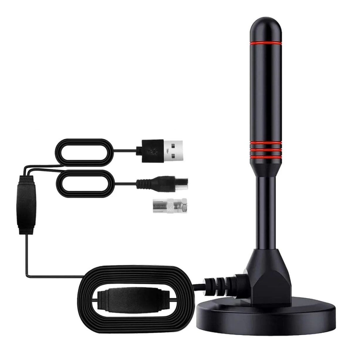 GENERICO - Antena Tv Digital Hd Abierta Interior Exterior Amplificador