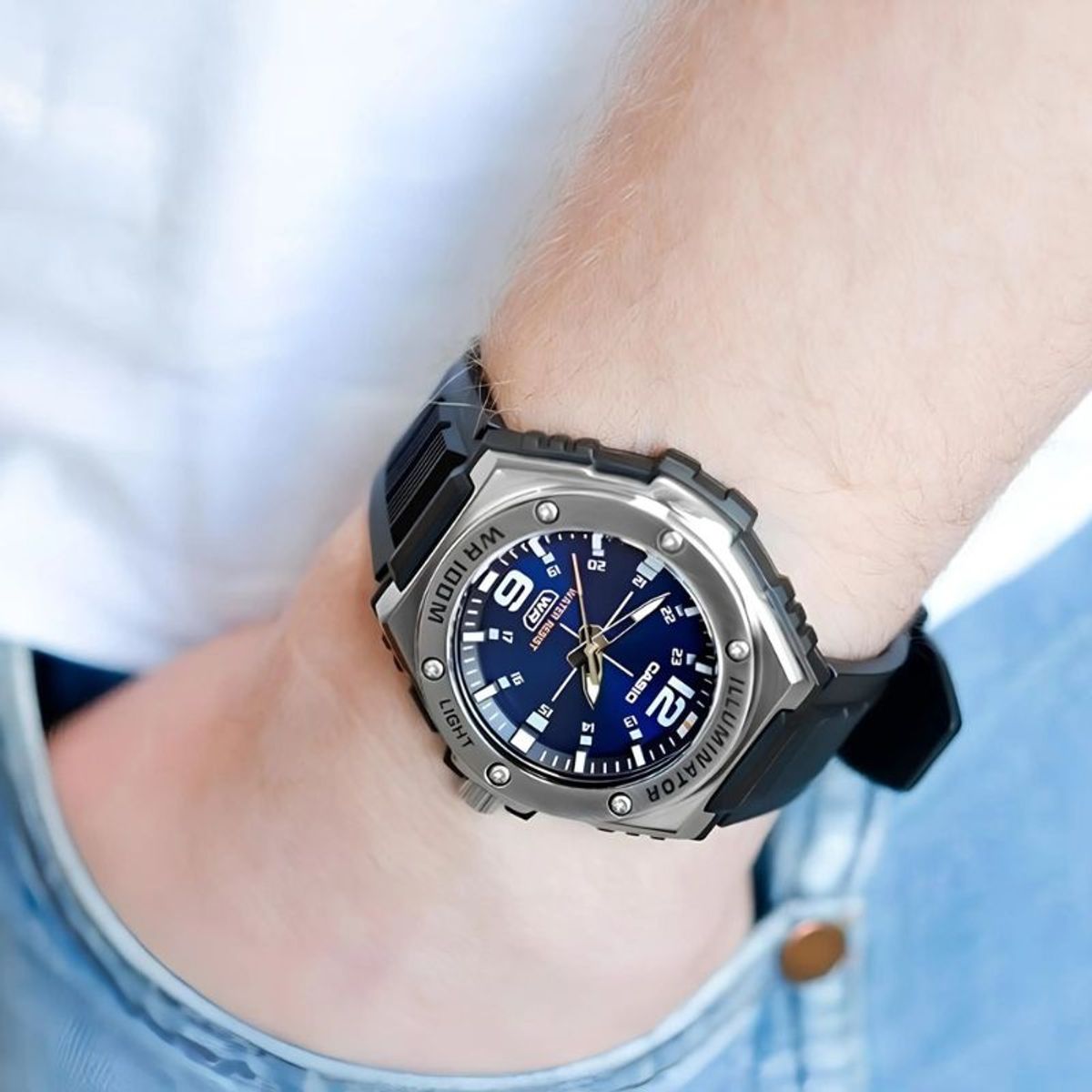 CASIO - Reloj Análogo Casio Hombre MWA-100H-2AV
