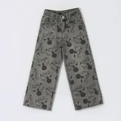 DISNEY - Jeans Niña Palazzo Full Print Minnie Gris
