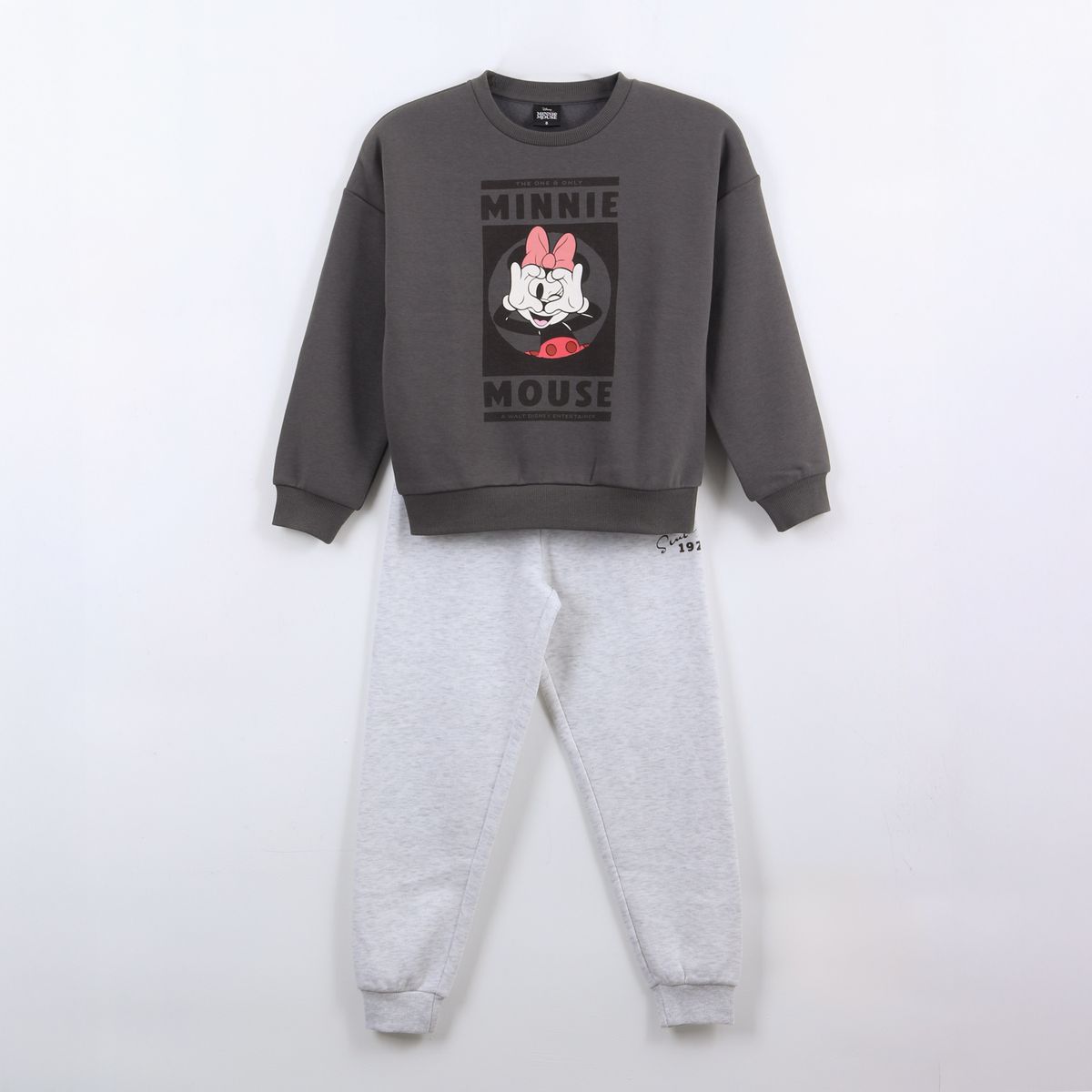 DISNEY - Conjunto Buzo Niña Vuelos Minnie Mouse Gris Disney