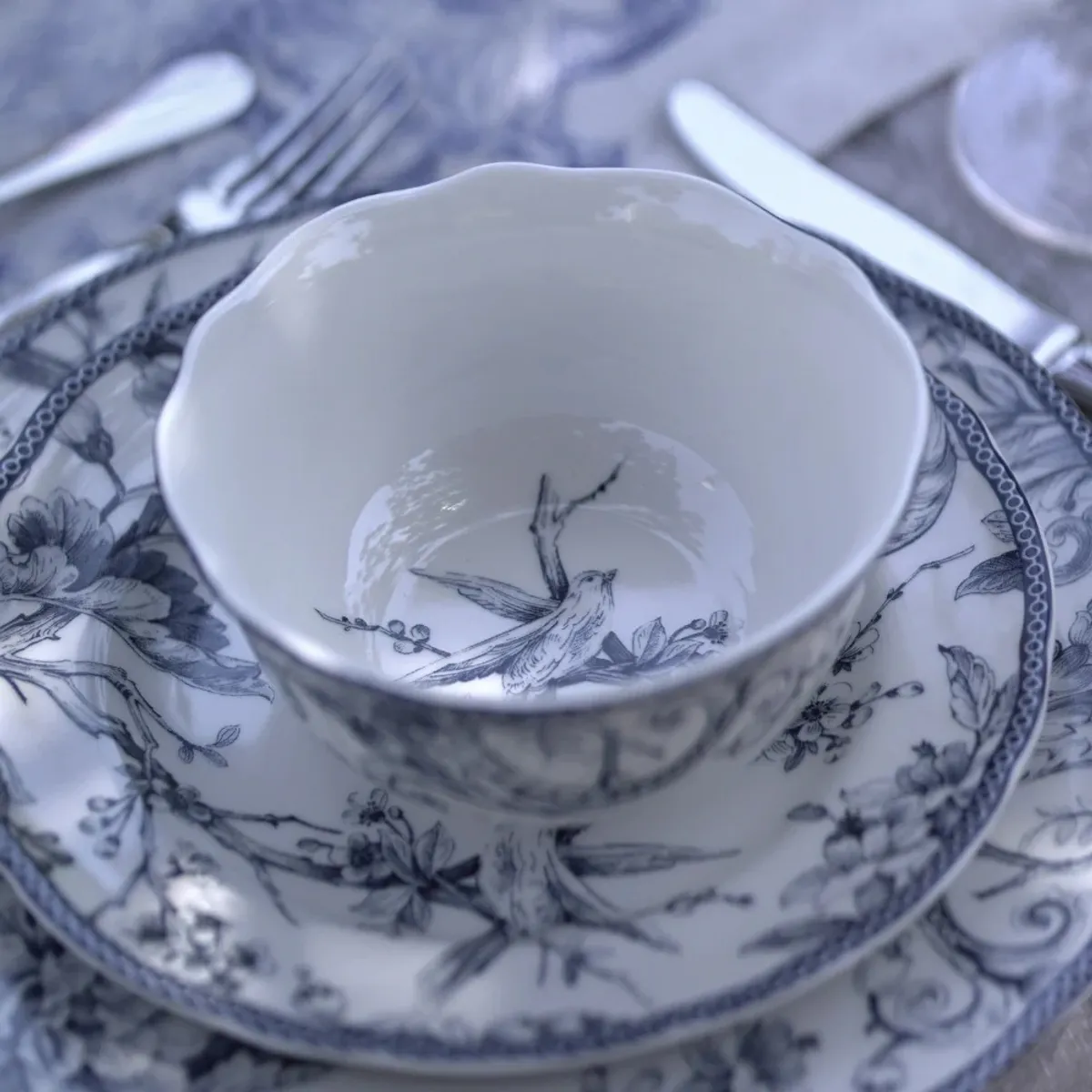 KLAPP - JUEGO DE PORCELANA 24 PIEZAS ADELAIDE BLUE