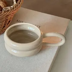 SANTU HOME & DECO - Taza de Cerámica Bubba Creme 250 ml