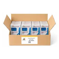 GENERICO - Caja de Resaltador Destacador - Caja 864 uds - Celeste - Tamano Unico