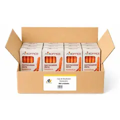 GENERICO - Caja de Resaltador Destacador - Caja 864 uds - Naranja - Tamano Unico