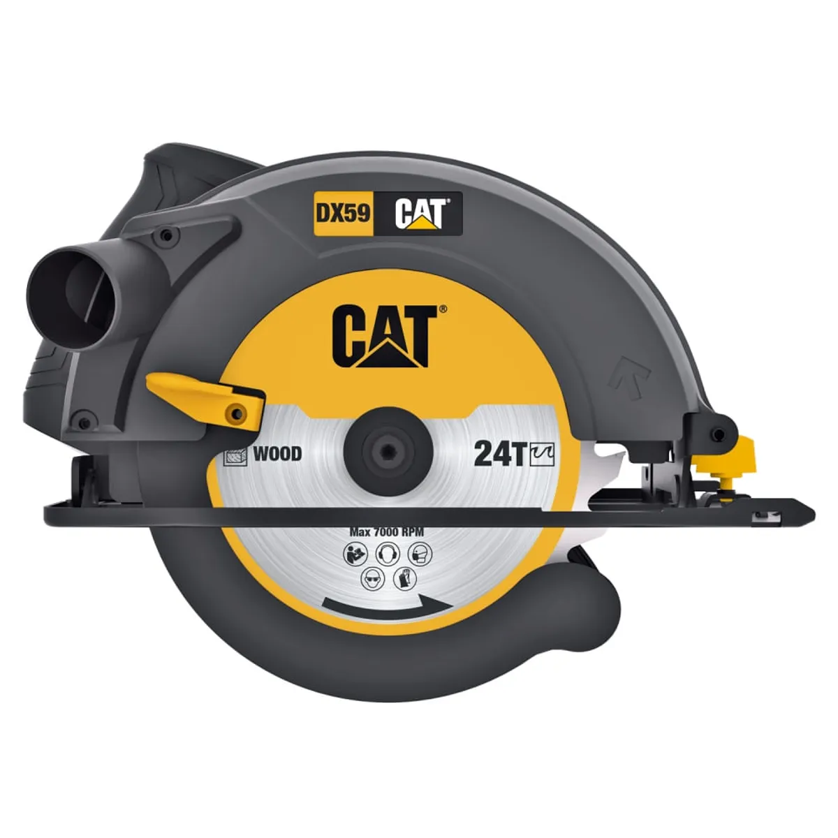 CAT - Sierra Circular Eléctrica Cat Dx59 185mm 14kw Negrogris