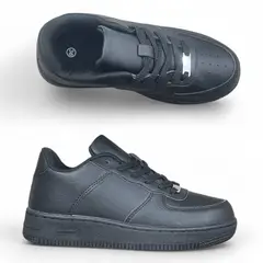 CARBIN - Zapatillas Negras Escolares para hombre y mujer