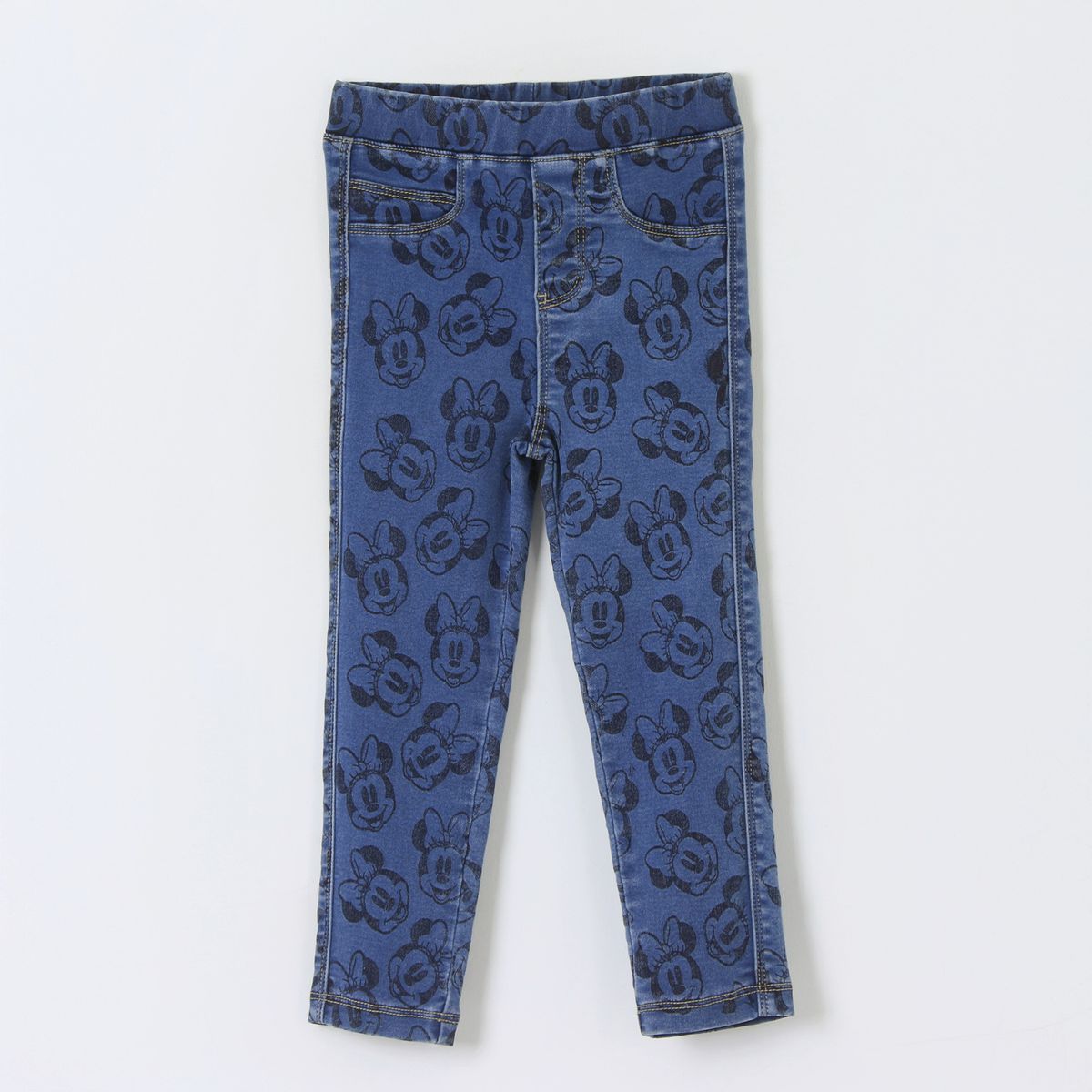 DISNEY - Calza Niña Full Print Minnie Mouse Azul Oscuro Disney