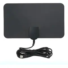 GENERICO - Antena Tv Digital Hd Abierta Interior + 3m Amplificado BELUG