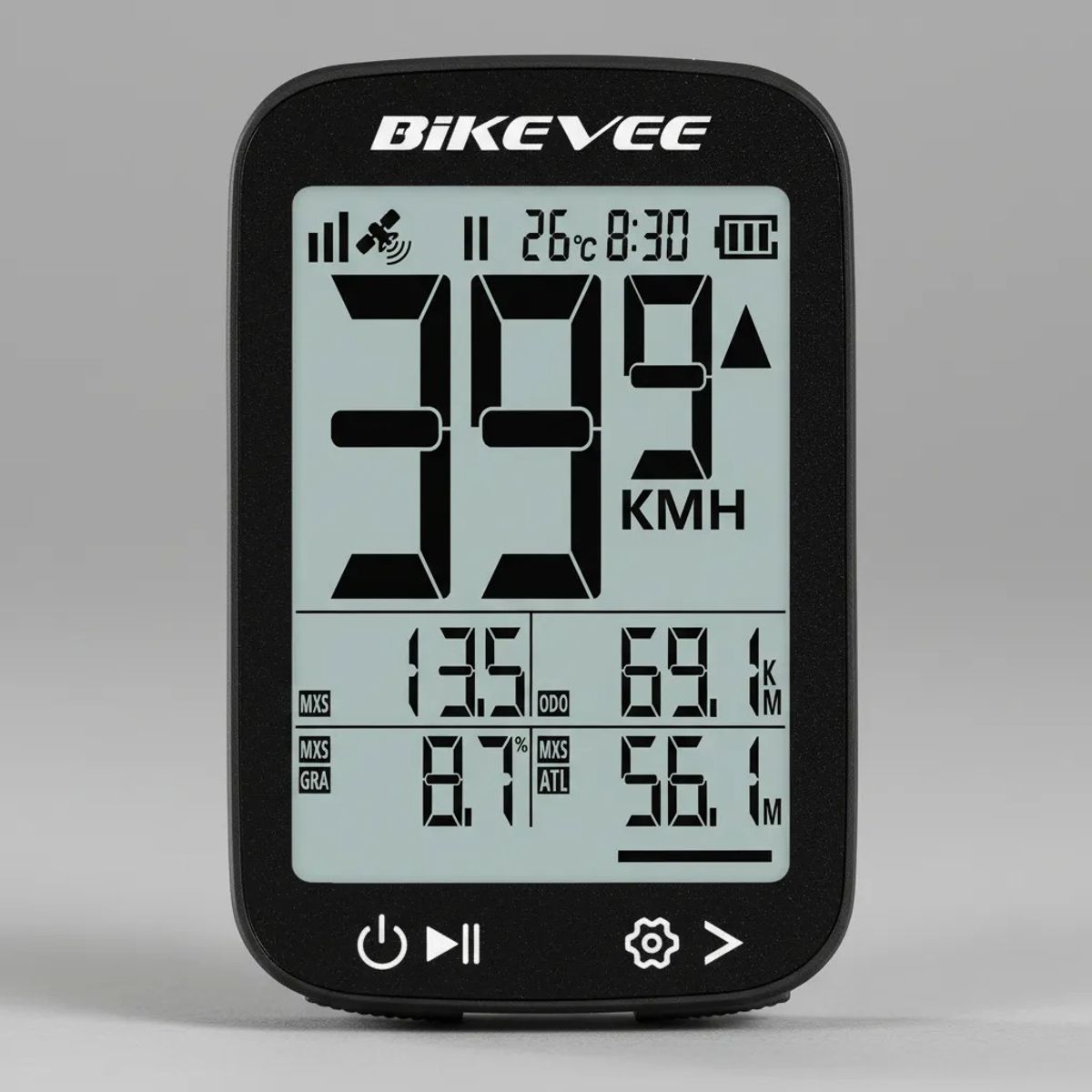 GENERICO - Ciclocomputador Inalámbrico Bikevee Negro