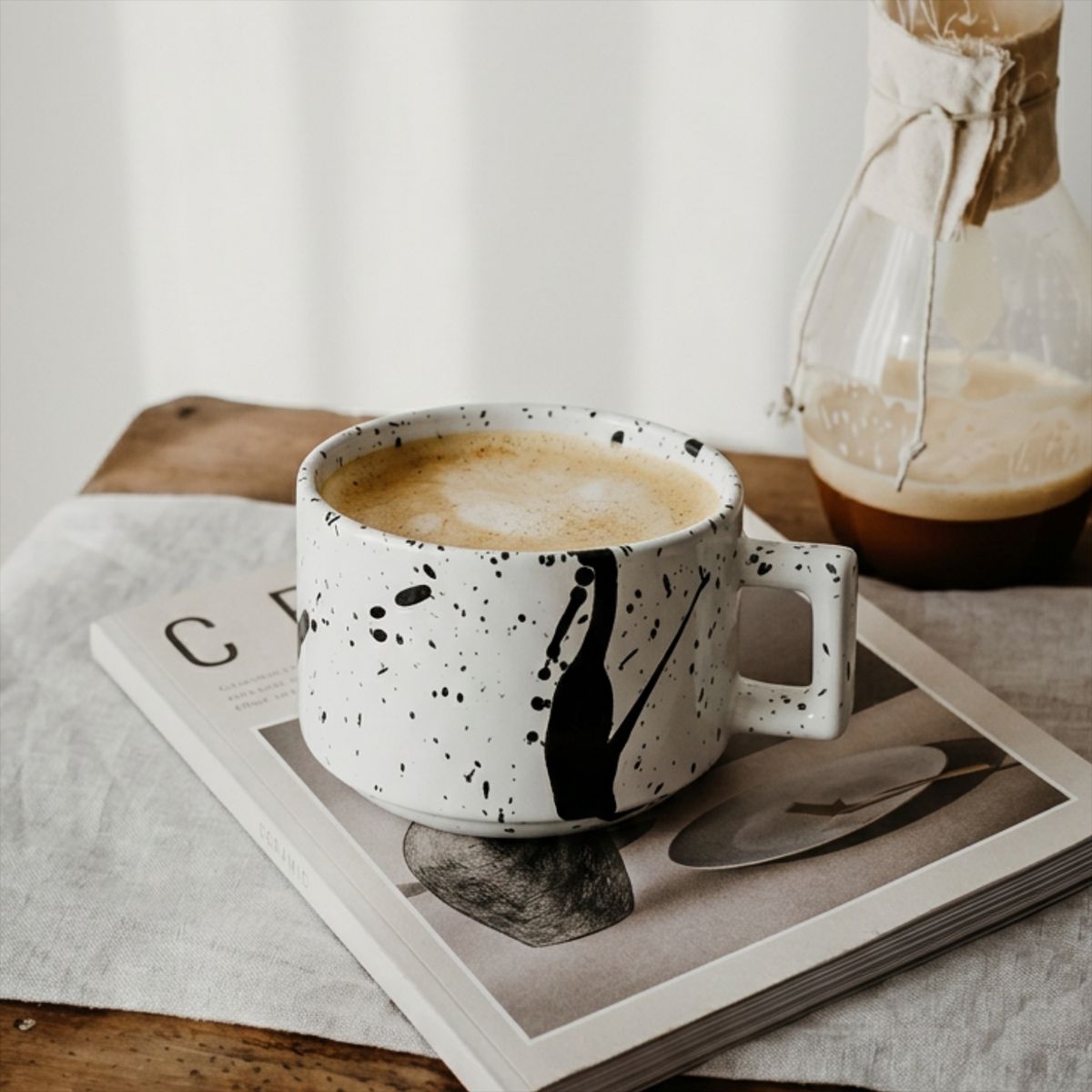 SANTU HOME & DECO - Taza de Cerámica Cow Paint 250ml