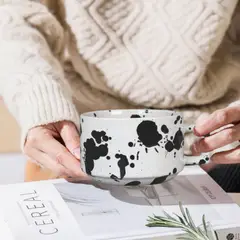 SANTU HOME & DECO - Taza de Cerámica Cow Paint 250ml